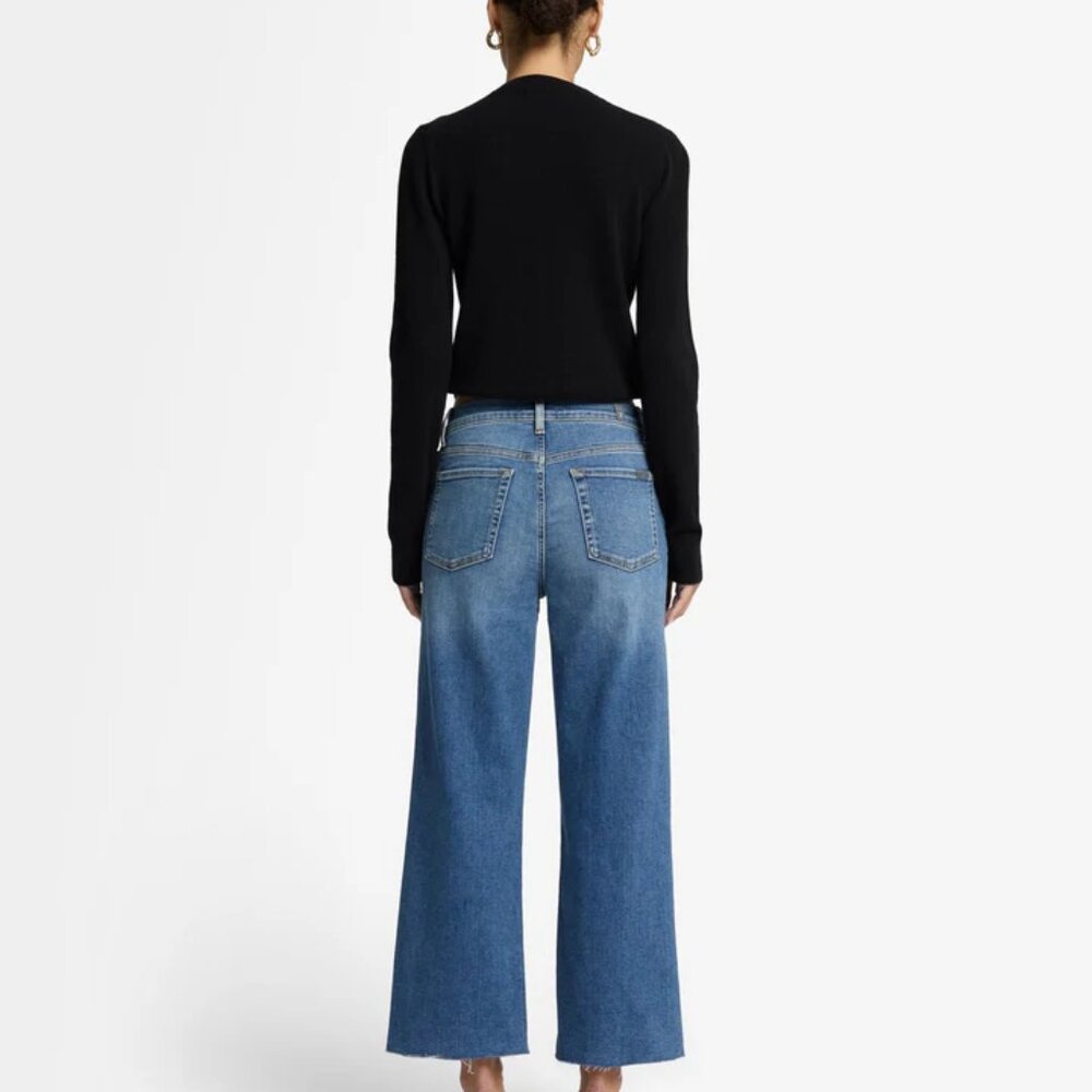 7 For All Mankind Cropped Alexa Raw Hem Jeans - Size 27 - Picture 4 of 10